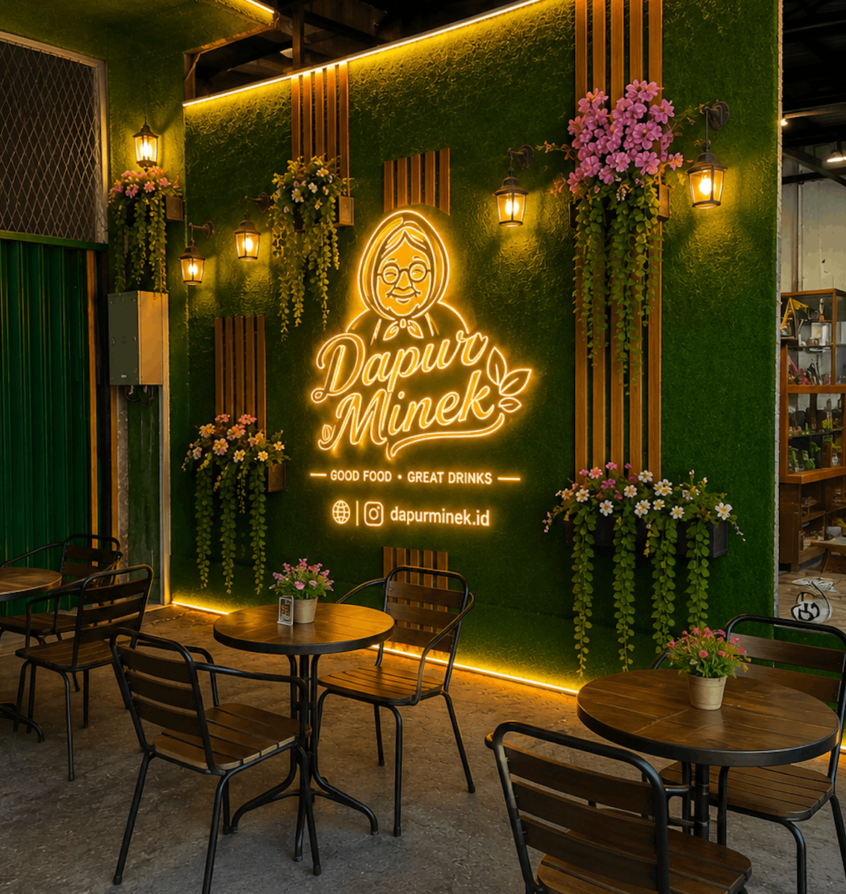 Suasana rumah makan Dapur Minek Banda Aceh